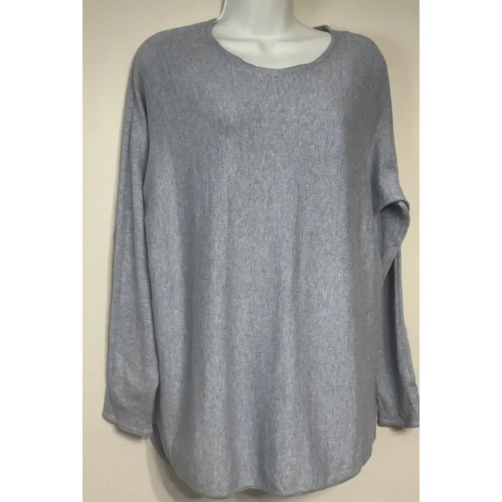 Michael Kors Sweater Women’s Size Medium Chambray Pull-over Long Sleeve NEW